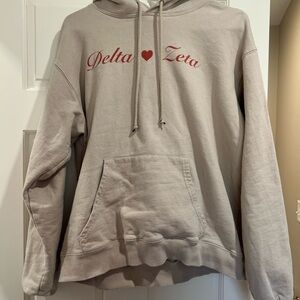 Delta Zeta Beige Hoodie